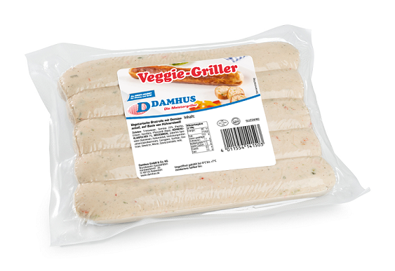 Damhus Veggiegriller , 5x100g, zarte Eigenhaut